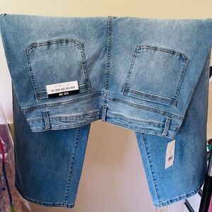 High Rise Crop Wide Leg Jeans